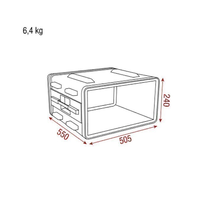 DAP Audio ABS Double Door Case  4HE