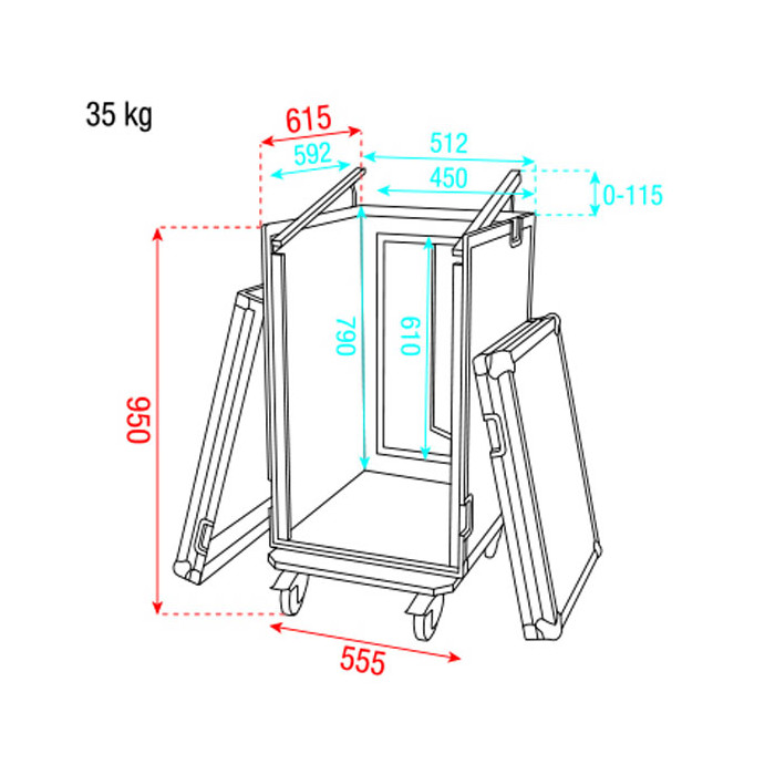 DAP Audio Kombi Case 16HE
