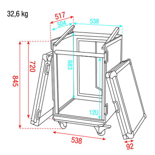 DAP Audio Kombi Case 12HE